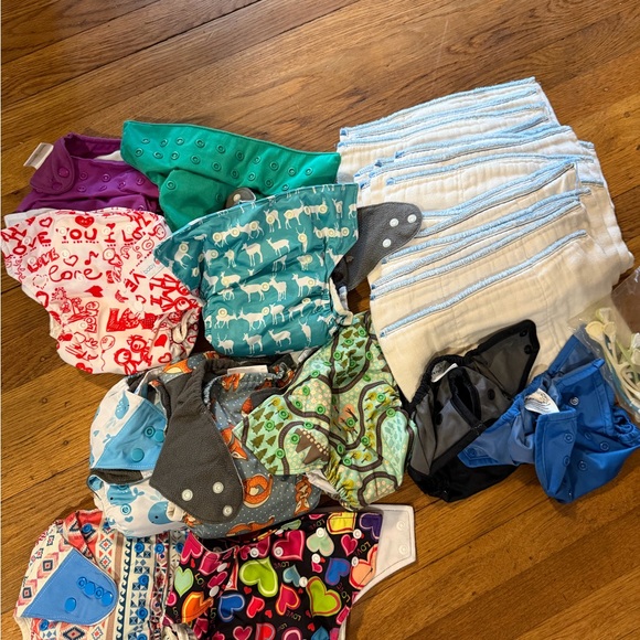 Colorful Kids Cloth Diaper Set